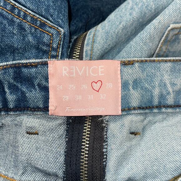 Revice Yin Yang Crop Two Tone High Rise Denim Jeans in Tokyo Wash - Picture 13 of 16